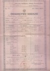 Marianna Radwan's school certificate from 1931