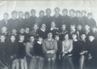 Primary school class picture of Danuta Majchrzyk - seventh on the left in the middle row